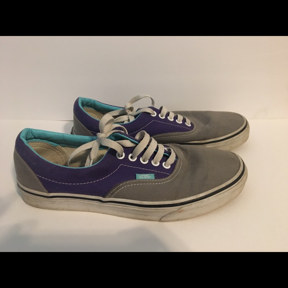 Vans Era Purple and Grey Shoes